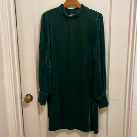 Banana Republic | Dresses | Banana Republic Forest Green Velvet Dress L Nwt  | Poshmark